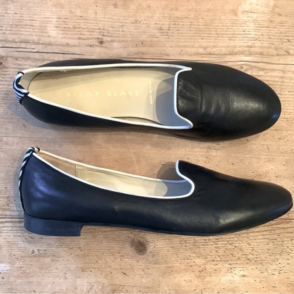 Italian Black Leather Loafers by Cucio Ecológico
